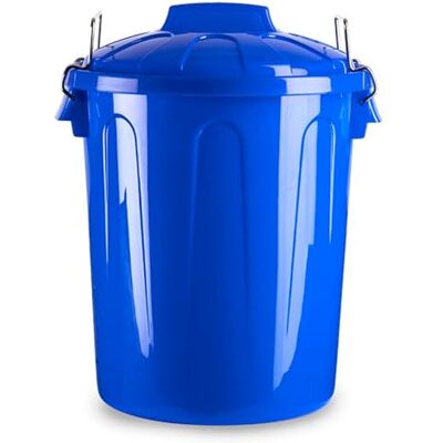 AC Cubo de Basura con asa metálica 100 L Cubo basura para exterior e interior Cubo de almenaje Fabricado en plástico Ideal para el hogar, trabajo, hostelería, etc Color Azul AC Cubo de Basura con asa metálica 100 L Cubo basura para exterior e interior Cubo de almenaje Fabricado en plástico Ideal para el hogar, trabajo, hostelería, etc Color Azul