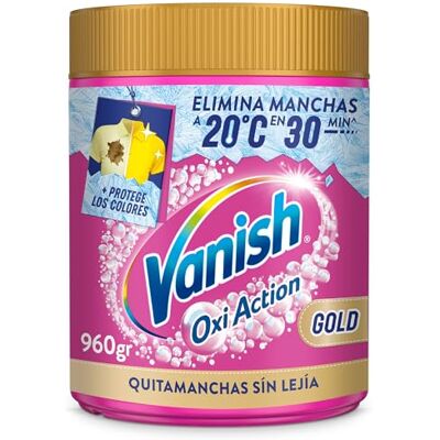 Vanish Gold Quitamanchas Nuestra Mejor Fórmula en Polvo, sin Lejía, 960gr Vanish Gold Quitamanchas Nuestra Mejor Fórmula en Polvo, sin Lejía, 960gr