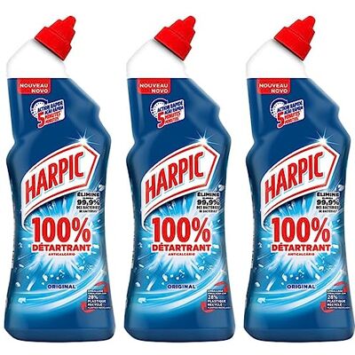 Harpic Gel 100% desincrustante 750 ml Lote de 3 unidades. Harpic Gel 100% desincrustante 750 ml Lote de 3 unidades.