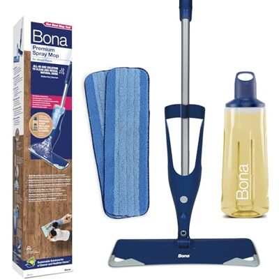 Bona Spray Mop Premium para Suelos de Madera aceitados, 2X Recambio mopa de Microfibra Lavable Bona Spray Mop Premium para Suelos de Madera aceitados, 2X Recambio mopa de Microfibra Lavable