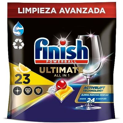 Finish Quantum Ultimate Pastillas Lavavajilllas, Limón 25 Unidades Finish Quantum Ultimate Pastillas Lavavajilllas, Limón 25 Unidades