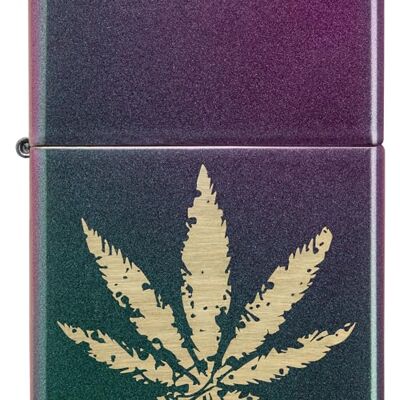 Zippo – Cannabis Design High Polish Indigo – Mechero para tormentas, Recargable, en Caja de Regalo Zippo – Cannabis Design High Polish Indigo – Mechero para tormentas, Recargable, en Caja de Regalo