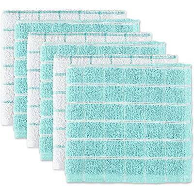 DII Paño de cocina absorbente Terry Combo para ventana, multiusos, secado rápido y lavable a máquina, 30,48 x 30,48 cm, 6 unidades DII Paño de cocina absorbente Terry Combo para ventana, multiusos, secado rápido y lavable a máquina, 30,48 x 30,48 cm, 6 unidades