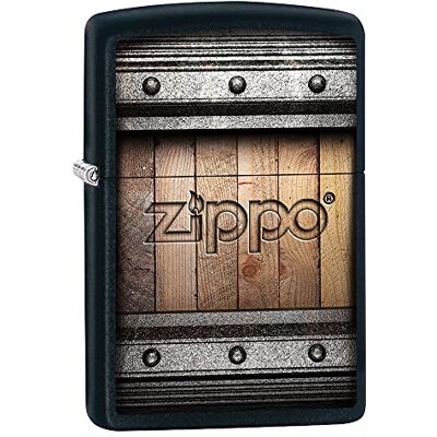 Zippo Encendedor a Prueba de Viento Diseño de Logo Acabado Negro Mate con Color Image Recargable Reutilizable Diseño a Prueba de Viento Caja de Regalo Hecho en EEUU Zippo Encendedor a Prueba de Viento Diseño de Logo Acabado Negro Mate con Color Image Recargable Reutilizable Diseño a Prueba de Viento Caja de Regalo Hecho en EEUU