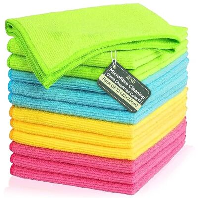 Zuvo Paño de Microfibra para Coche (Paquete de 12) – Paño de Cocina Ultra Suave, sin arañazos, Altamente Absorbente, paño de Limpieza sin Pelusa para Coche, paño de Limpieza de Microfibra XL, 32 x 32 Zuvo Paño de Microfibra para Coche (Paquete de 12) – Paño de Cocina Ultra Suave, sin arañazos, Altamente Absorbente, paño de Limpieza sin Pelusa para Coche, paño de Limpieza de Microfibra XL, 32 x 32