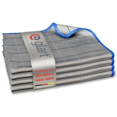 Glart 4X Paños de carbono, paños para limpiar ventanas, paño para coche, paños de microfibra para vidrio, paño para ventanas de coche sin rayas ni manchas, paños de pulido para ventanas sin pelu Glart 4X Paños de carbono, paños para limpiar ventanas, paño para coche, paños de microfibra para vidrio, paño para ventanas de coche sin rayas ni manchas, paños de pulido para ventanas sin pelu