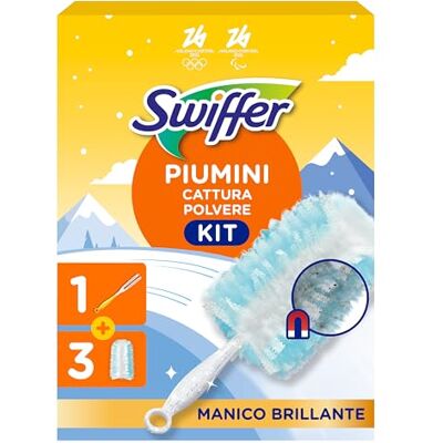 Swiffer Kit de iniciación de Plumero atrapapolvo (1 Mango y 3 recargas), atrapa y bloquea 3 Veces más Polvo y Pelo Que un edredón Tradicional Swiffer Kit de iniciación de Plumero atrapapolvo (1 Mango y 3 recargas), atrapa y bloquea 3 Veces más Polvo y Pelo Que un edredón Tradicional