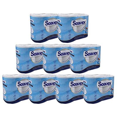 soavex Papel higiénico con 4 rollos de oro extra de 3 capas, paquete de 9 Paquetes soavex Papel higiénico con 4 rollos de oro extra de 3 capas, paquete de 9 Paquetes