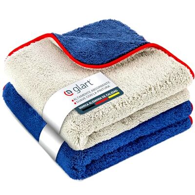 Glart - Paño de microfibra - 40x40cm para coche, moto, barco - Pulido y secado Glart - Paño de microfibra - 40x40cm para coche, moto, barco - Pulido y secado