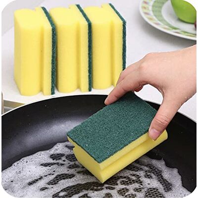 HomeSmith Esponja de fregado Resistente, Esponja de Limpieza y Lavado de Platos de Doble Cara para Cocina, baño y Limpieza del hogar (Paquete de 8) HomeSmith Esponja de fregado Resistente, Esponja de Limpieza y Lavado de Platos de Doble Cara para Cocina, baño y Limpieza del hogar (Paquete de 8)