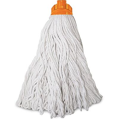 La Briantina Recambio de mopa de algodón, 300 g, 32 cm, flecos, blanco La Briantina Recambio de mopa de algodón, 300 g, 32 cm, flecos, blanco