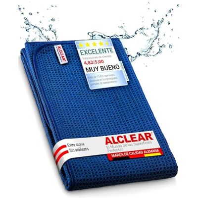 ALCLEAR Paño de Microfibra Secado milagroso Coche y la Moto 60 x 40 cm, Azul Oscuro ALCLEAR Paño de Microfibra Secado milagroso Coche y la Moto 60 x 40 cm, Azul Oscuro