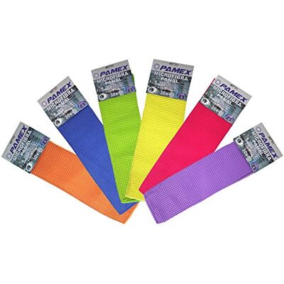 PAMEX Paño Microfibra 30x40 Panal 12 Unidades PAMEX Paño Microfibra 30x40 Panal 12 Unidades
