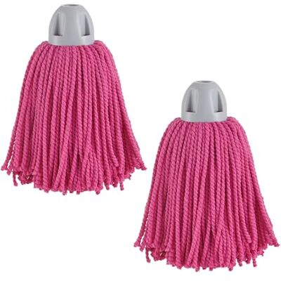 Maya Fregonas de Microfibra Industrial MAX Pro Hilo para Limpieza Profesional de Suelos sin Dejar Manchas ni Rayas, Recambios de Alta Absorción y Secado Rápido, 30x18 cm (Fucsia, 2 Unidades) Maya Fregonas de Microfibra Industrial MAX Pro Hilo para Limpieza Profesional de Suelos sin Dejar Manchas ni Rayas, Recambios de Alta Absorción y Secado Rápido, 30x18 cm (Fucsia, 2 Unidades)