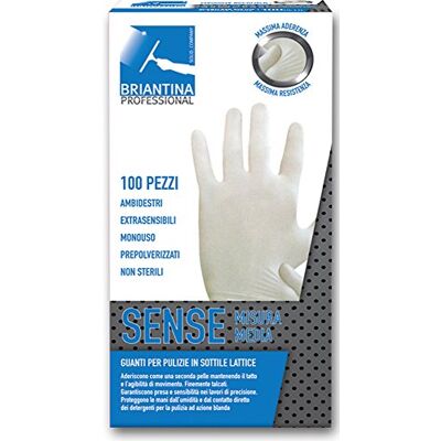 La Briantina gua02603 a Guantes Sense látex, tamaño mediano, 100 unidades) La Briantina gua02603 a Guantes Sense látex, tamaño mediano, 100 unidades)