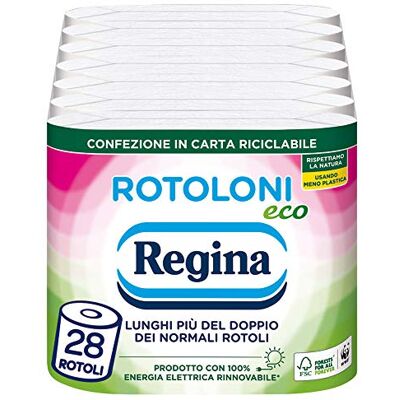 Regina Rollos Eco, 28 maxi rollos de papel higiénico de 2 capas Regina Rollos Eco, 28 maxi rollos de papel higiénico de 2 capas