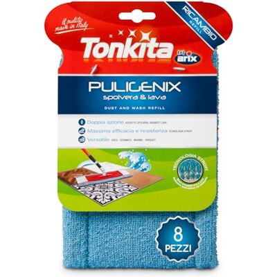 Tonkita 8 Strofixer de repuesto, paño para lavar y quitar el polvo, paño para todos los suelos y todas las superficies lavables, recoge el polvo, migas, cabello y lava los suelos – 8 Paños de repuesto Tonkita 8 Strofixer de repuesto, paño para lavar y quitar el polvo, paño para todos los suelos y todas las superficies lavables, recoge el polvo, migas, cabello y lava los suelos – 8 Paños de repuesto