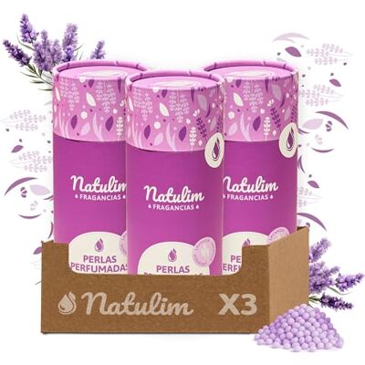 Natulim Perlas Perfumadas Perlas Aromatizantes para Ropa 90 Lavados Fragancia Duradera Lavanda Sin Químicos Nocivos Apto Pieles Sensibles y todo tipo de Prendas – 3 Pack Natulim Perlas Perfumadas Perlas Aromatizantes para Ropa 90 Lavados Fragancia Duradera Lavanda Sin Químicos Nocivos Apto Pieles Sensibles y todo tipo de Prendas – 3 Pack
