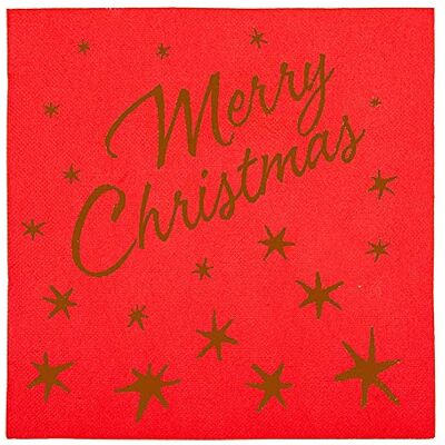 Garcia de Pou García de Pou 50 unidades Servilletas 'Merry Christmas' 55 G M2 40X40 Cm Rojo Airlaid Garcia de Pou García de Pou 50 unidades Servilletas 'Merry Christmas' 55 G M2 40X40 Cm Rojo Airlaid