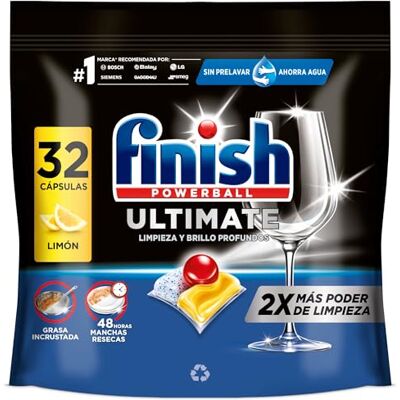 Finish - Ultimate Lemon - Tabletas de Lavavajillas Finish - Ultimate Lemon - Tabletas de Lavavajillas