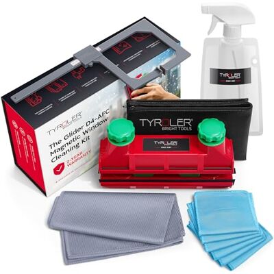 Tyroler Bright Tools Tyroler Glider D-4 Herramienta magnética para limpiar ventanas de doble acristalamiento, equipo de limpieza de ventanas magnético para ventanas de 2 a 40 mm de grosor, imán de limpiador de ventanas Tyroler Bright Tools Tyroler Glider D-4 Herramienta magnética para limpiar ventanas de doble acristalamiento, equipo de limpieza de ventanas magnético para ventanas de 2 a 40 mm de grosor, imán de limpiador de ventanas