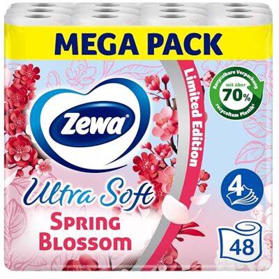 Zewa Ultra Soft Limited Edition Papel higiénico (3 paquetes de 16 rollos) Zewa Ultra Soft Limited Edition Papel higiénico (3 paquetes de 16 rollos)