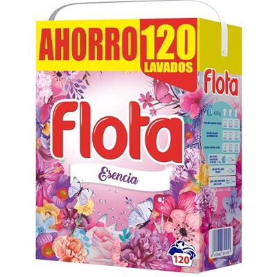 FLOTA - Detergente Lavadora Esencia - 120 lavados - Detergente en polvo FLOTA - Detergente Lavadora Esencia - 120 lavados - Detergente en polvo