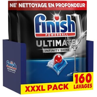 Finish Ultimate Infinity Shine Tabletas para lavavajillas - Limpiador de lavavajillas Finish Ultimate Infinity Shine Tabletas para lavavajillas - Limpiador de lavavajillas