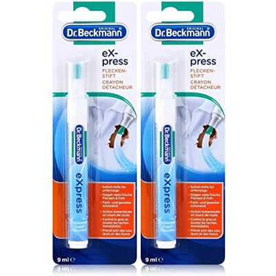 Dr. Beckmann Express Rotulador antimanchas (2 unidades, 9 ml, ayuda inmediata para viajes) Dr. Beckmann Express Rotulador antimanchas (2 unidades, 9 ml, ayuda inmediata para viajes)