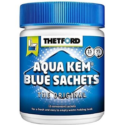 Thetford 200283/0915 Bolsas hidrosolubles monodosis para inodoro Aqua Kem (15x25g, 375g) Thetford 200283/0915 Bolsas hidrosolubles monodosis para inodoro Aqua Kem (15x25g, 375g)