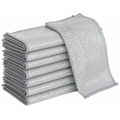 ARCSUN Antonio Herato Malla Mágica Paño de Cocina Doble Cara (10) Tejido metálico flexible con dos caras de trabajo, se dobla para llegar a los bordes, apto para ollas, platos y encimeras ARCSUN Antonio Herato Malla Mágica Paño de Cocina Doble Cara (10) Tejido metálico flexible con dos caras de trabajo, se dobla para llegar a los bordes, apto para ollas, platos y encimeras
