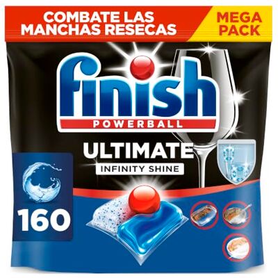 Finish Ultimate Infinity Shine Tabletas para lavavajillas - Limpiador de lavavajillas Finish Ultimate Infinity Shine Tabletas para lavavajillas - Limpiador de lavavajillas