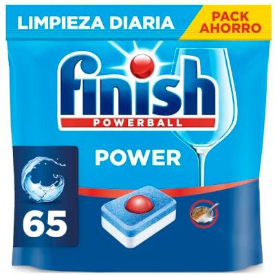 Finish Power All in 1 Pastillas para lavavajillas 65 cápsulas Limpieza y brillo diarios Eficaz frente a manchas difíciles Contra grasa incrustada Detergente Lavavajillas Finish Power All in 1 Pastillas para lavavajillas 65 cápsulas Limpieza y brillo diarios Eficaz frente a manchas difíciles Contra grasa incrustada Detergente Lavavajillas