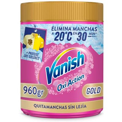 Vanish Gold Quitamanchas Nuestra Mejor Fórmula en Polvo, sin Lejía, 960gr Vanish Gold Quitamanchas Nuestra Mejor Fórmula en Polvo, sin Lejía, 960gr