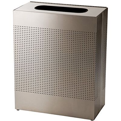 Rubbermaid Commercial Products Rubbermaid Commercial Productos contenedor de basura, diseño rectangular, 22.5-gallon, metalizado, 1 Rubbermaid Commercial Products Rubbermaid Commercial Productos contenedor de basura, diseño rectangular, 22.5-gallon, metalizado, 1