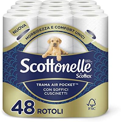 Scottonelle Papel higiénico suave y acolchado 48 Unità Scottonelle Papel higiénico suave y acolchado 48 Unità