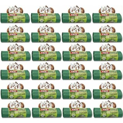 FRIO Aroma – 360 bolsas de basura perfumadas 30 L, 24x15 uds, verde Aroma Leche de Coco 52x58 cm Bolsas resistentes pequeñas para cocina y reciclaje FRIO Aroma – 360 bolsas de basura perfumadas 30 L, 24x15 uds, verde Aroma Leche de Coco 52x58 cm Bolsas resistentes pequeñas para cocina y reciclaje