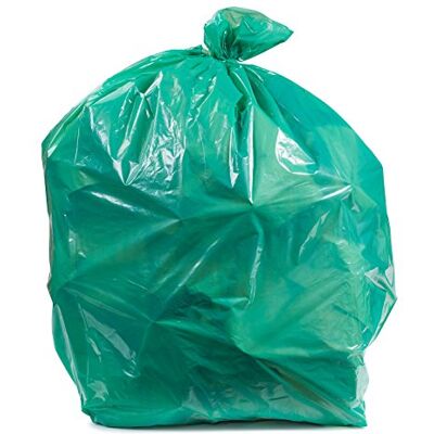 Plasticplace Bolsas de basura verdes, 31-33 galones 100 / caja de 1.2 mil Plasticplace Bolsas de basura verdes, 31-33 galones 100 / caja de 1.2 mil