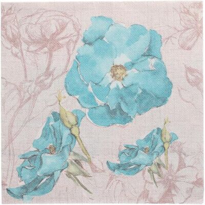 PAPSTAR Royal Collection Servilletas (50 unidades, pliegue 1/4, 40 x 40 cm), color turquesa PAPSTAR Royal Collection Servilletas (50 unidades, pliegue 1/4, 40 x 40 cm), color turquesa