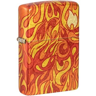 Zippo Sturmfeuerzeug Fire , 540° Tumbled Brass, Fusion Nachfüllbar Wiederverwendbar Windfestes Design Geschenkbox Made in USA Zippo Sturmfeuerzeug Fire , 540° Tumbled Brass, Fusion Nachfüllbar Wiederverwendbar Windfestes Design Geschenkbox Made in USA