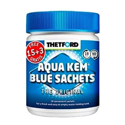 Thetford Aqua KEM Bolsas para Vaciado de residuos, 540 g (18 x 30 g) 200283/0915 Thetford Aqua KEM Bolsas para Vaciado de residuos, 540 g (18 x 30 g) 200283/0915