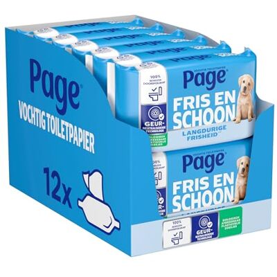 Page Papel higiénico húmedo Limpieza completa 456 piezas (12 x 38 piezas) Embalaje Advantage Page Papel higiénico húmedo Limpieza completa 456 piezas (12 x 38 piezas) Embalaje Advantage