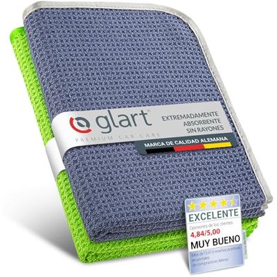 Paños de microfibra Glart para coche y hogar - Diseño waffle Paños de microfibra Glart para coche y hogar - Diseño waffle