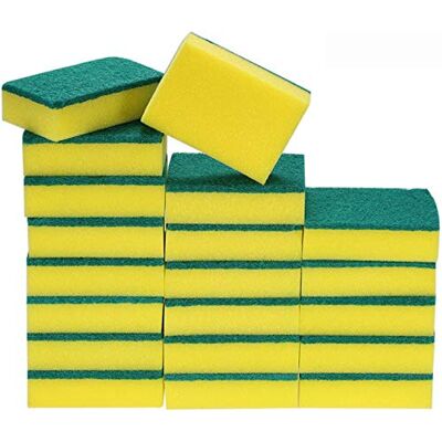 YIQI 20pcs Estropajo Mágicas de Limpieza Esponja Multiusos Exfoliante Esponja Manchas Quitar Limpieza Scrubber Cepillo para Lavar Platos de Doble Cara para Garaje Cocina Baño YIQI 20pcs Estropajo Mágicas de Limpieza Esponja Multiusos Exfoliante Esponja Manchas Quitar Limpieza Scrubber Cepillo para Lavar Platos de Doble Cara para Garaje Cocina Baño