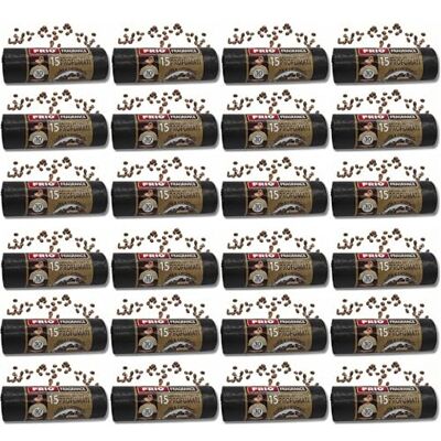 FRIO Aroma – 360 bolsas de basura perfumadas 30 L, 24x15 uds, marrón Aroma Café & Caramelo 52x58 cm Bolsas resistentes pequeñas para cocina y reciclaje FRIO Aroma – 360 bolsas de basura perfumadas 30 L, 24x15 uds, marrón Aroma Café & Caramelo 52x58 cm Bolsas resistentes pequeñas para cocina y reciclaje