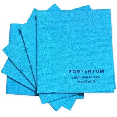 PORTENTUM Paño de Limpieza Microfibra PVA, Set de 5, Azul. Bayeta para Limpiar Cristales, Cocina, Baño, Hogar y Coche, Microfibra Absorbente, Ultra Suave, Lavable, Reutilizable, 38x35 cm PORTENTUM Paño de Limpieza Microfibra PVA, Set de 5, Azul. Bayeta para Limpiar Cristales, Cocina, Baño, Hogar y Coche, Microfibra Absorbente, Ultra Suave, Lavable, Reutilizable, 38x35 cm