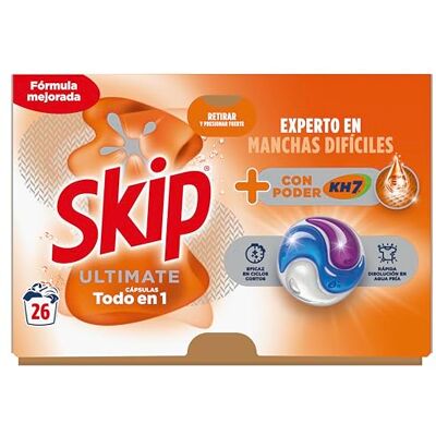 Skip Ultimate Cápsulas con Tecnología KH-7 – 26 Lavados Skip Ultimate Cápsulas con Tecnología KH-7 – 26 Lavados