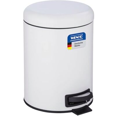 Wenko Cubo de pedal 5 l. Leman, gris, Metal, 3 x 11.5 x 11.5 cm Wenko Cubo de pedal 5 l. Leman, gris, Metal, 3 x 11.5 x 11.5 cm