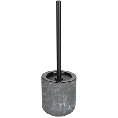 Wenko Sacile Escobillero de Inodoro (cerámica, Acero Inoxidable, Aspecto de hormigón, diámetro de 11,5 cm, Altura de 38 cm, Cabezal de 7,5 cm), Color Gris y Negro Wenko Sacile Escobillero de Inodoro (cerámica, Acero Inoxidable, Aspecto de hormigón, diámetro de 11,5 cm, Altura de 38 cm, Cabezal de 7,5 cm), Color Gris y Negro