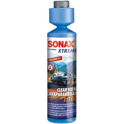 SONAX XTREME Limpiaparabrisas concentrado 1:100 (250 ml) Mejora la velocidad de la limpieza del parabrisas. Elimina residuos de aceite, hollín, silicona, insectos.Con efecto antical SONAX XTREME Limpiaparabrisas concentrado 1:100 (250 ml) Mejora la velocidad de la limpieza del parabrisas. Elimina residuos de aceite, hollín, silicona, insectos.Con efecto antical